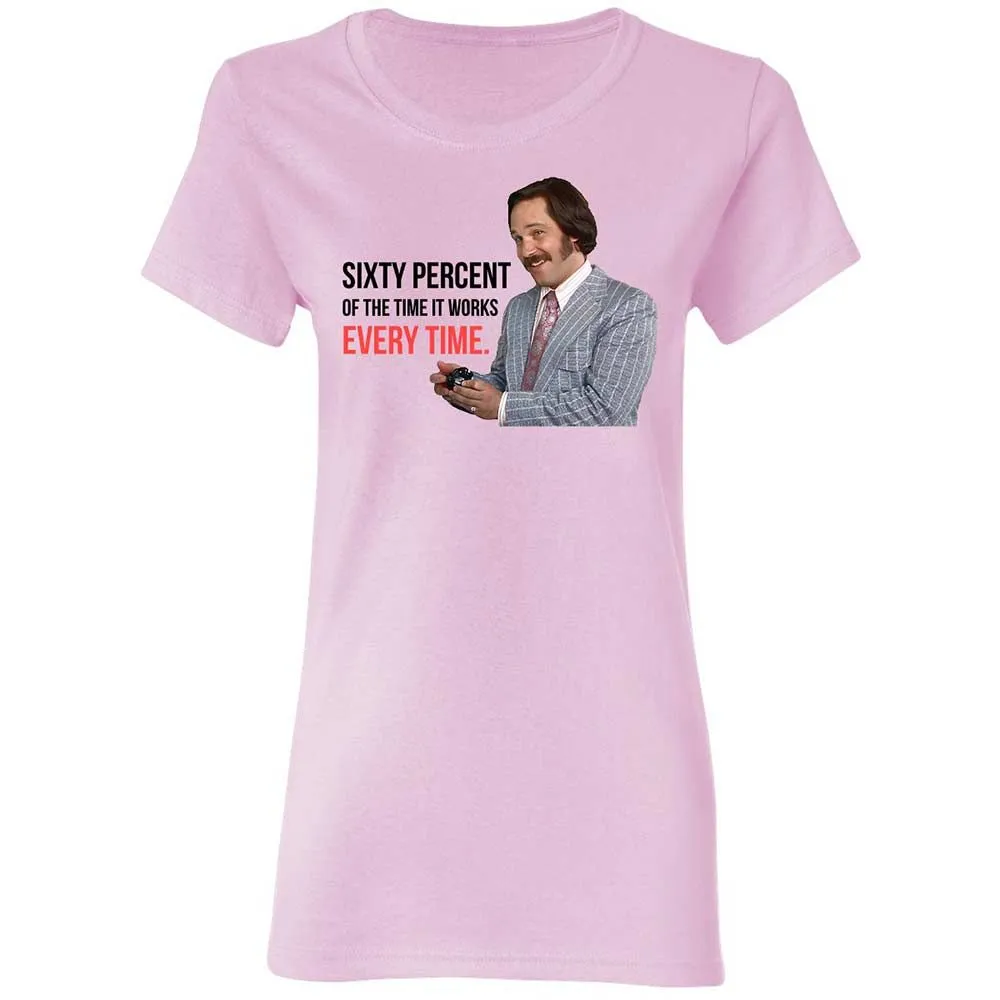 Women's T-Shirt - WJU5VHX5 - Light Pink - 3