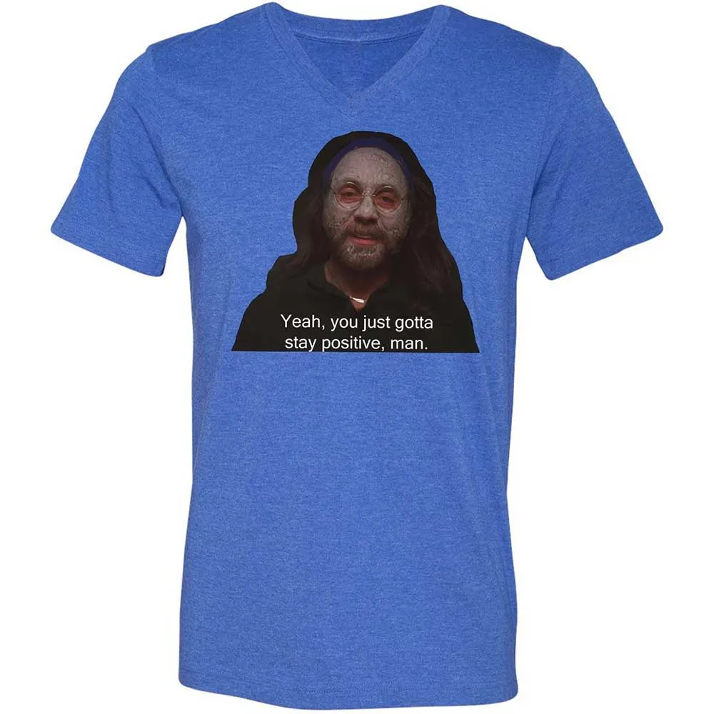 Unisex V-Neck T-Shirt - 9JN31XSN - Heather True Royal - 4