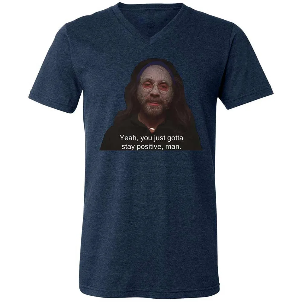 Unisex V-Neck T-Shirt - 9JN31XSN - Heather Navy - 13
