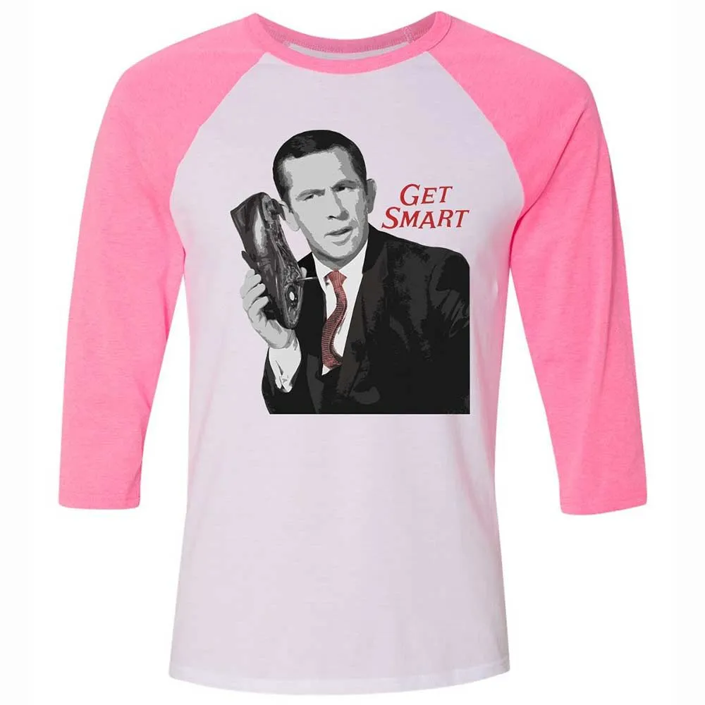 Unisex 3/4 Baseball Tee - TT9CS49R - White/Neon Pink - 12