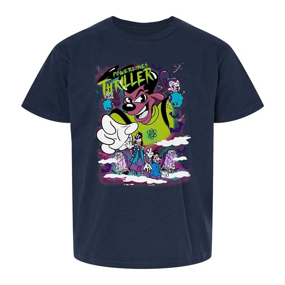 Vintage Pop Cartoon Horror Mashup - Navy - 2