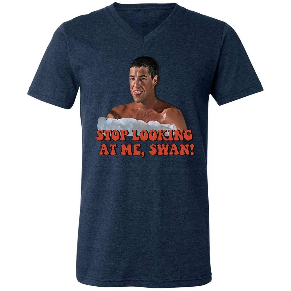 Unisex V-Neck T-Shirt - HS8KDUMF - Heather Navy - 13