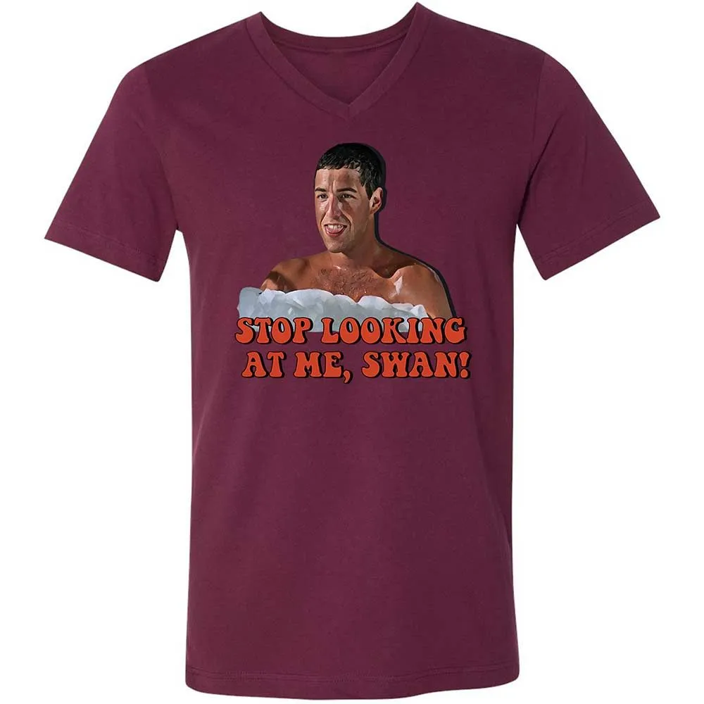 Unisex V-Neck T-Shirt - HS8KDUMF - Maroon - 14