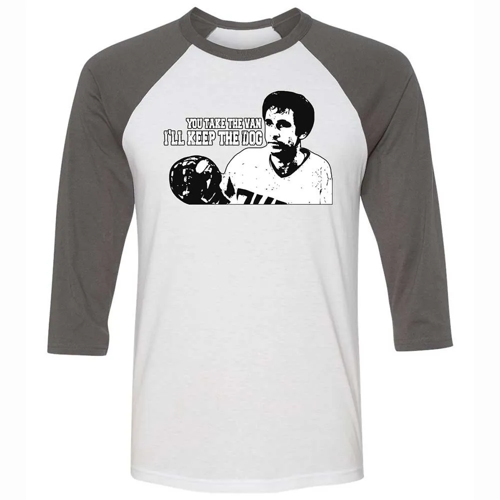 Unisex 3/4 Baseball Tee - 74QPGK42 - White/Asphalt - 2