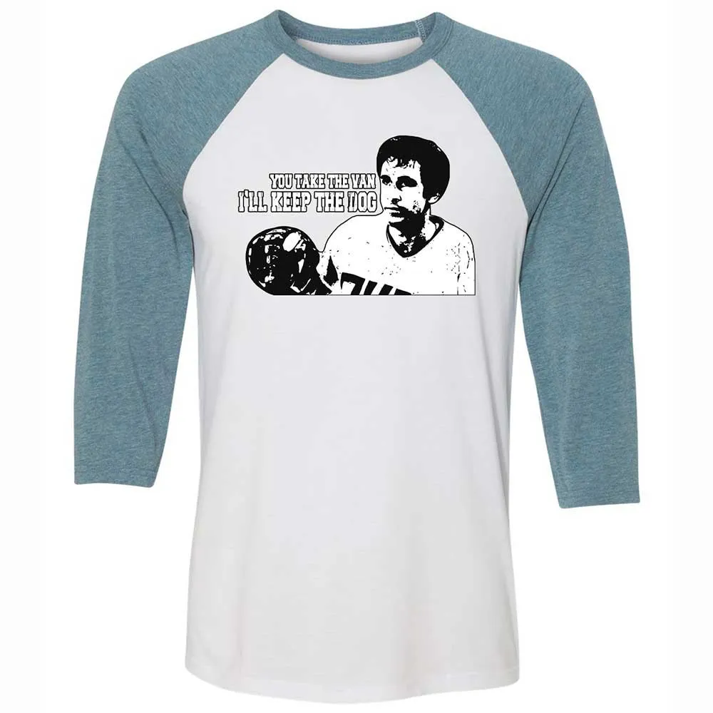 Unisex 3/4 Baseball Tee - 74QPGK42 - White/Denim - 3