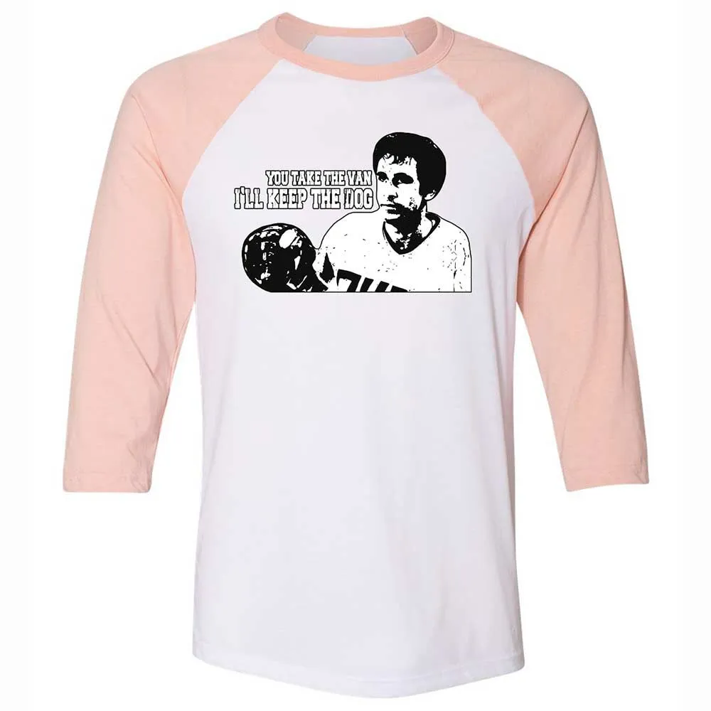 Unisex 3/4 Baseball Tee - 74QPGK42 - White/Heather Peach - 5