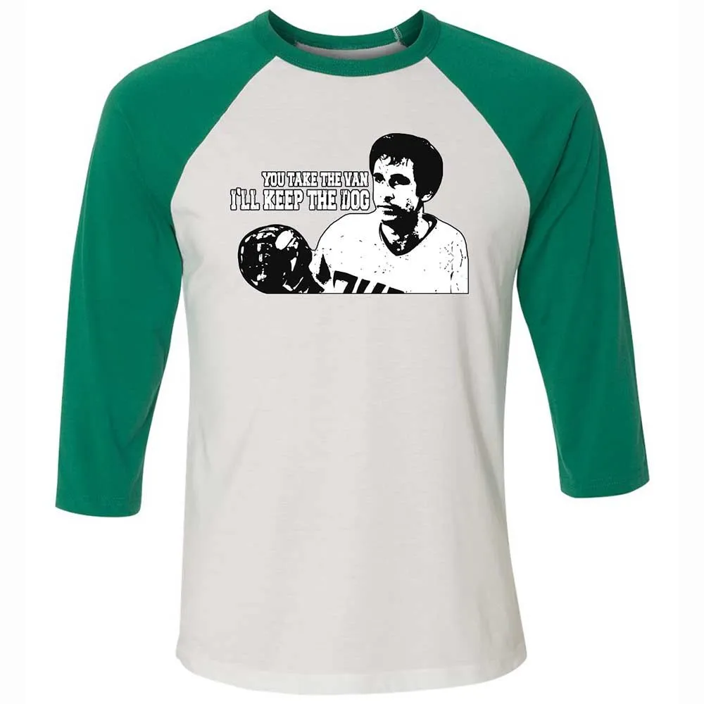 Unisex 3/4 Baseball Tee - 74QPGK42 - White/Kelly - 6