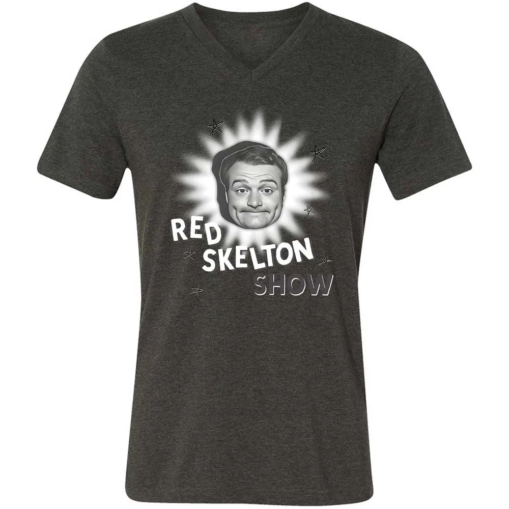 Unisex V-Neck T-Shirt - 564FDXTV - Dark Grey Heather - 9