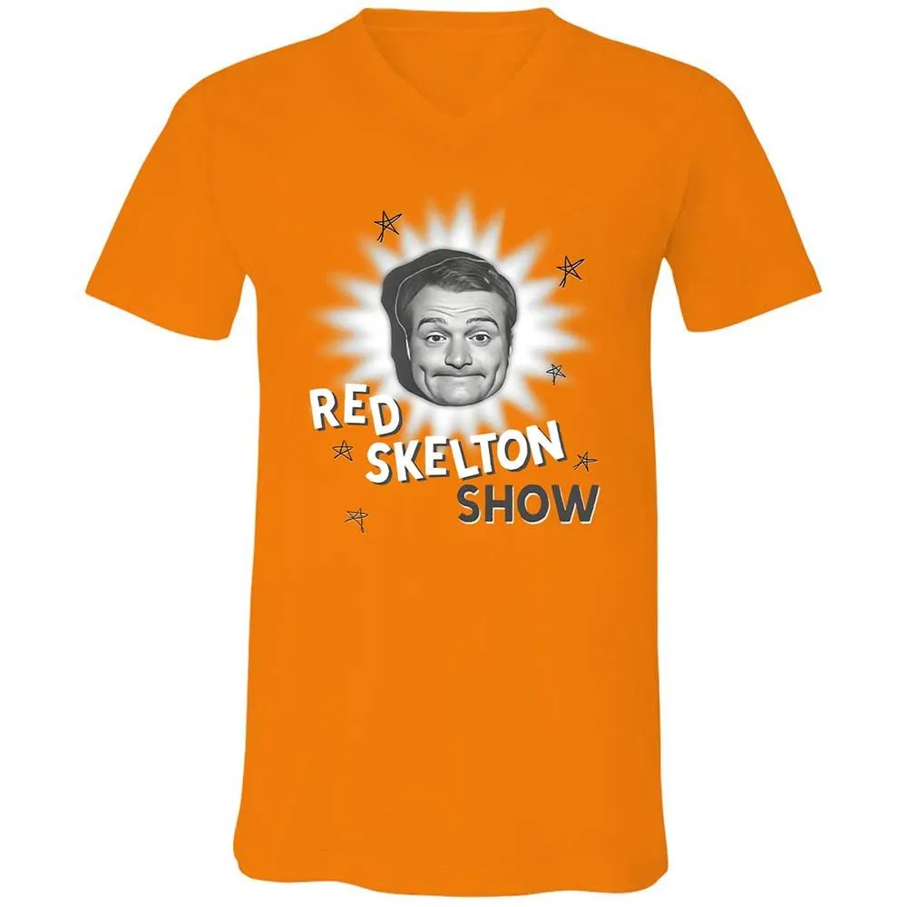 Unisex V-Neck T-Shirt - 564FDXTV - Orange - 12
