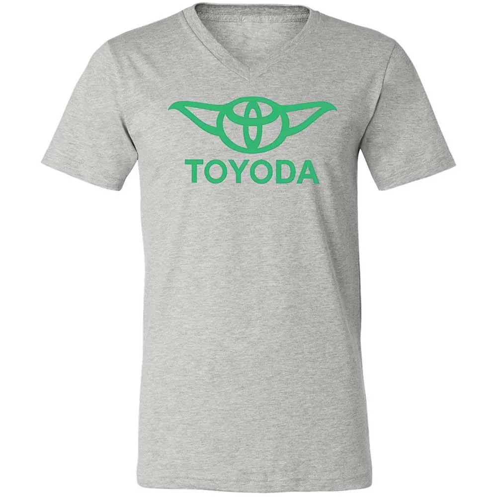 Unisex V-Neck T-Shirt - 5FQ7Y115 - Athletic Heather - 2