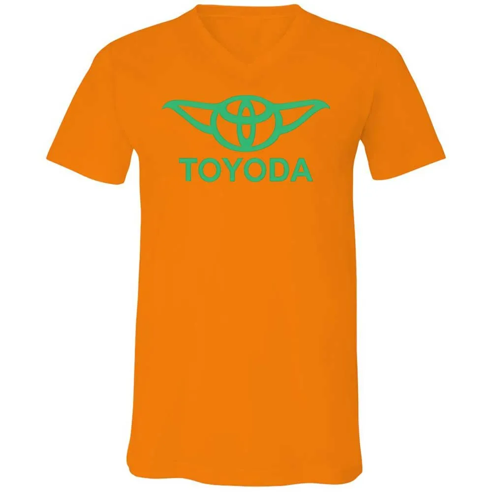 Unisex V-Neck T-Shirt - 5FQ7Y115 - Orange - 7