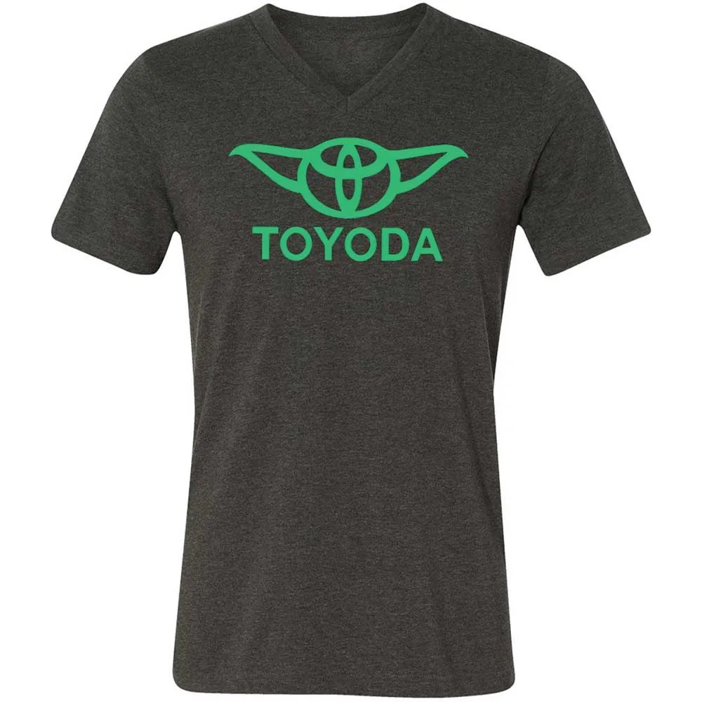 Unisex V-Neck T-Shirt - 5FQ7Y115 - Dark Grey Heather - 8