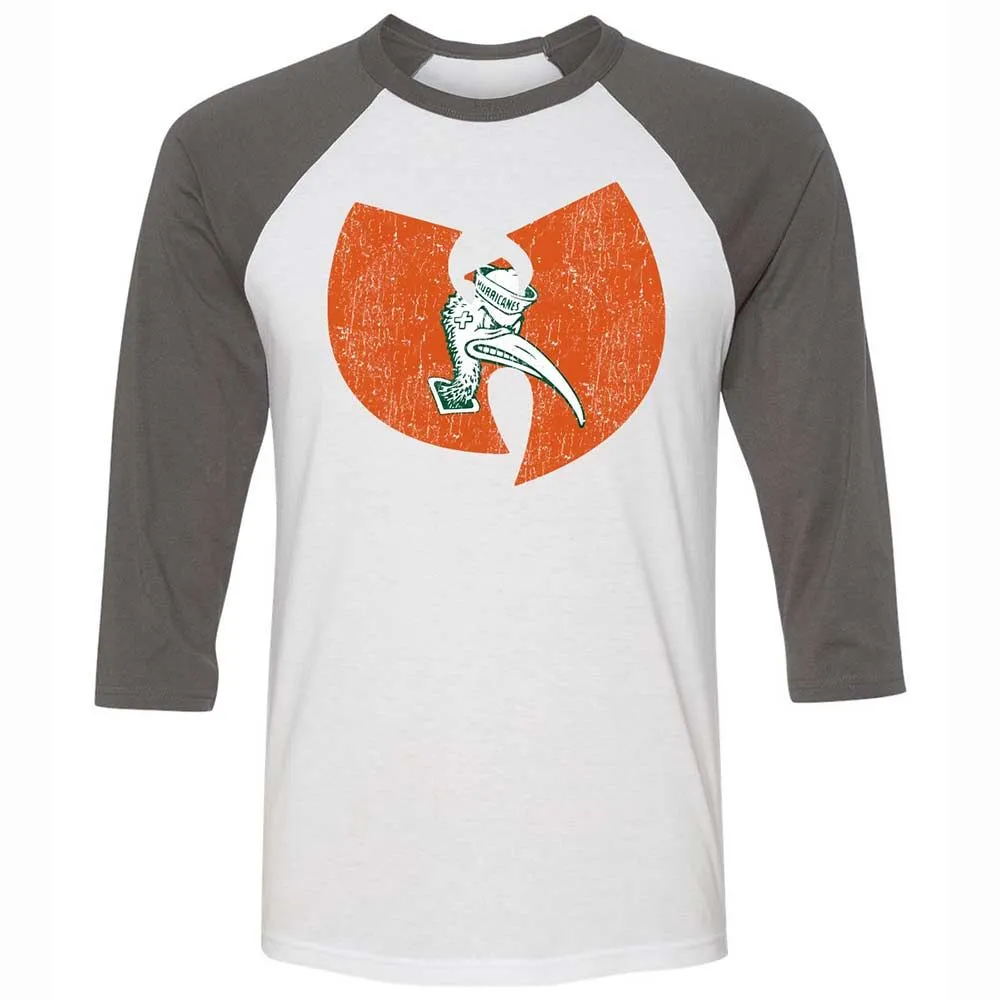 Unisex 3/4 Baseball Tee - JUW74Q1Z - White/Asphalt - 2