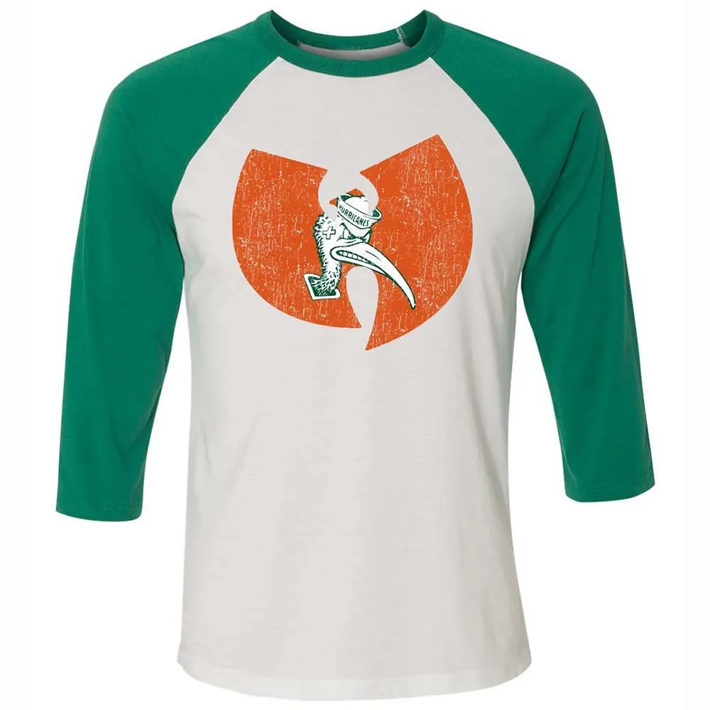 Unisex 3/4 Baseball Tee - JUW74Q1Z - White/Kelly - 6
