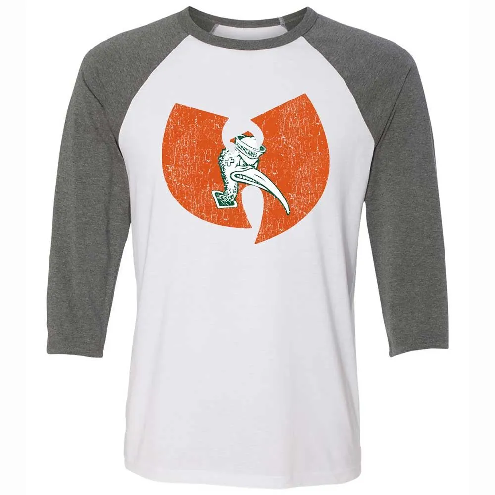 Unisex 3/4 Baseball Tee - JUW74Q1Z - White/Deep Heather - 11