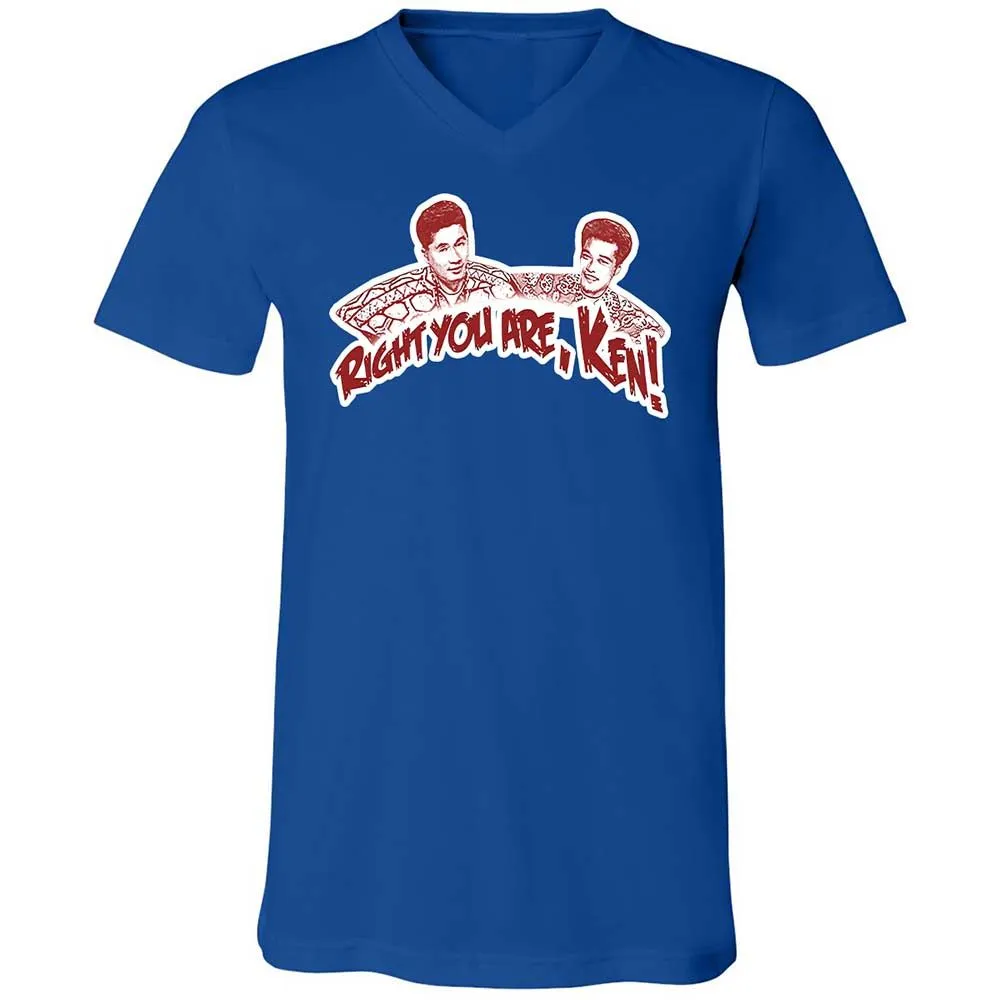 Unisex V-Neck T-Shirt - 9U9LDCLQ - True Royal - 4
