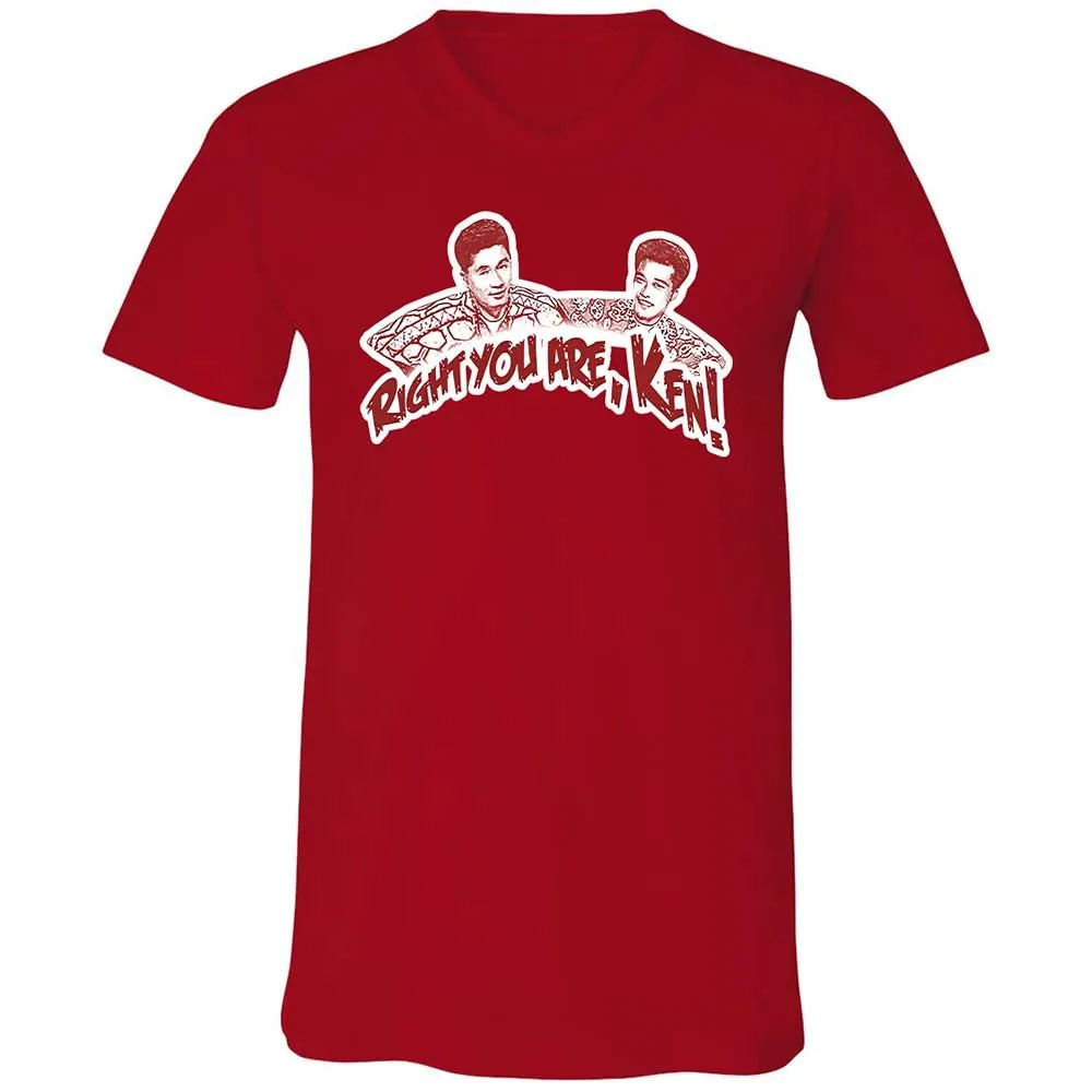 Unisex V-Neck T-Shirt - 9U9LDCLQ - Red - 6