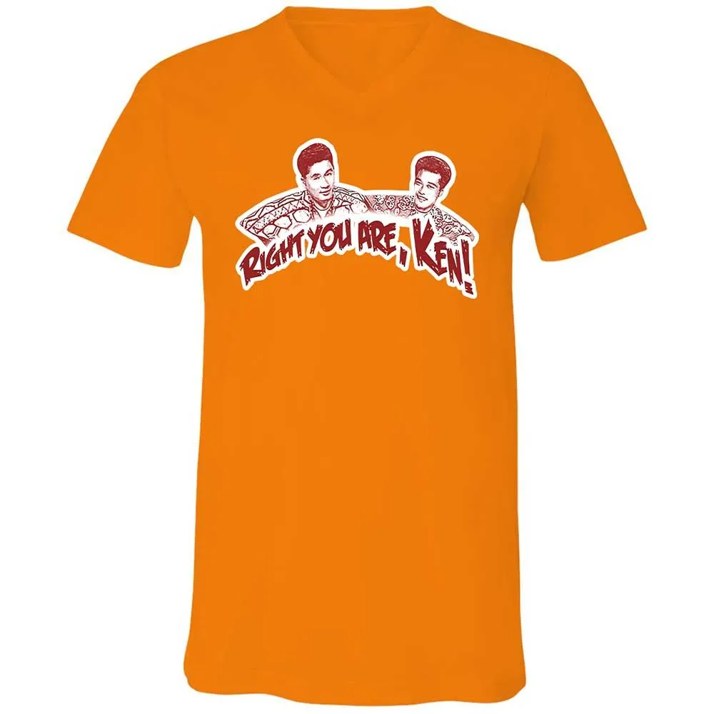 Unisex V-Neck T-Shirt - 9U9LDCLQ - Orange - 12