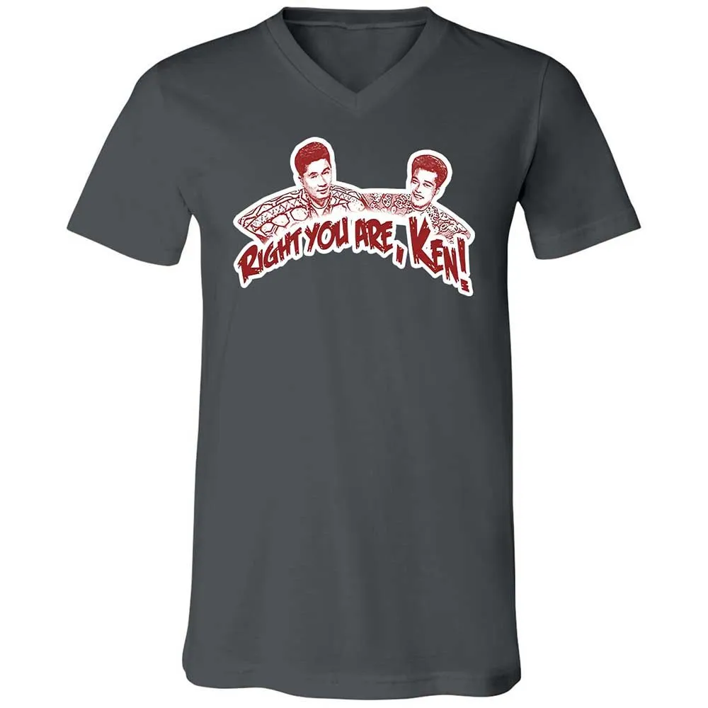 Unisex V-Neck T-Shirt - 9U9LDCLQ - Asphalt - 13