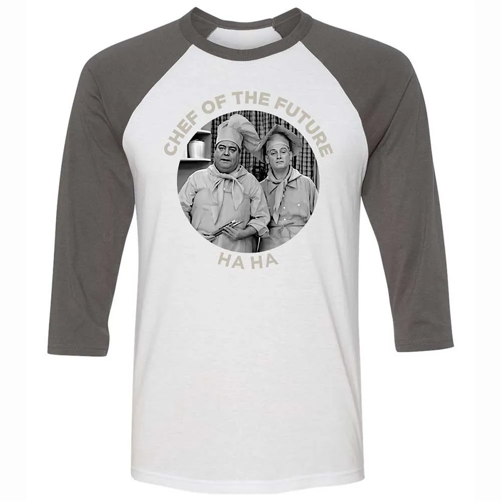 Unisex 3/4 Baseball Tee - 8RYLLW4U - White/Asphalt - 2