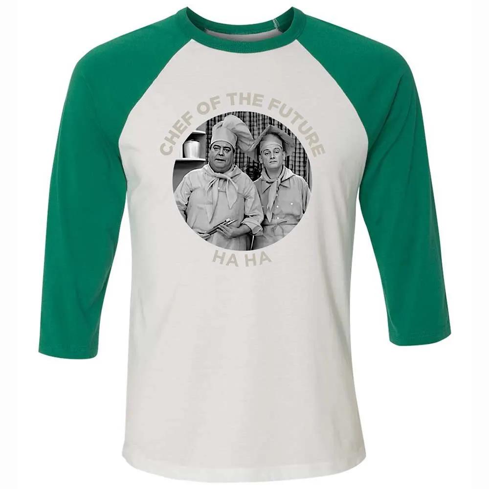 Unisex 3/4 Baseball Tee - 8RYLLW4U - White/Kelly - 6
