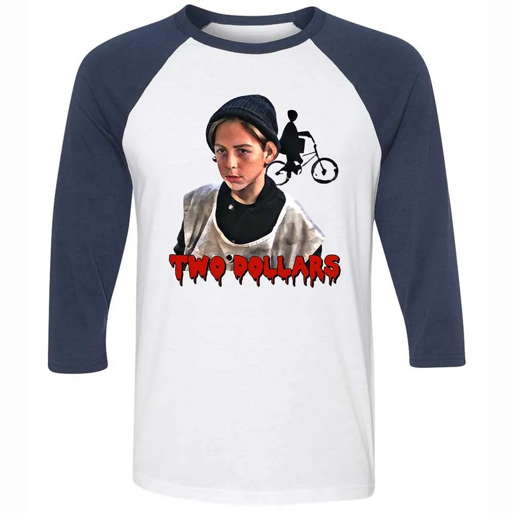 Unisex 3/4 Baseball Tee - 444N1V5R - White/Navy - 8