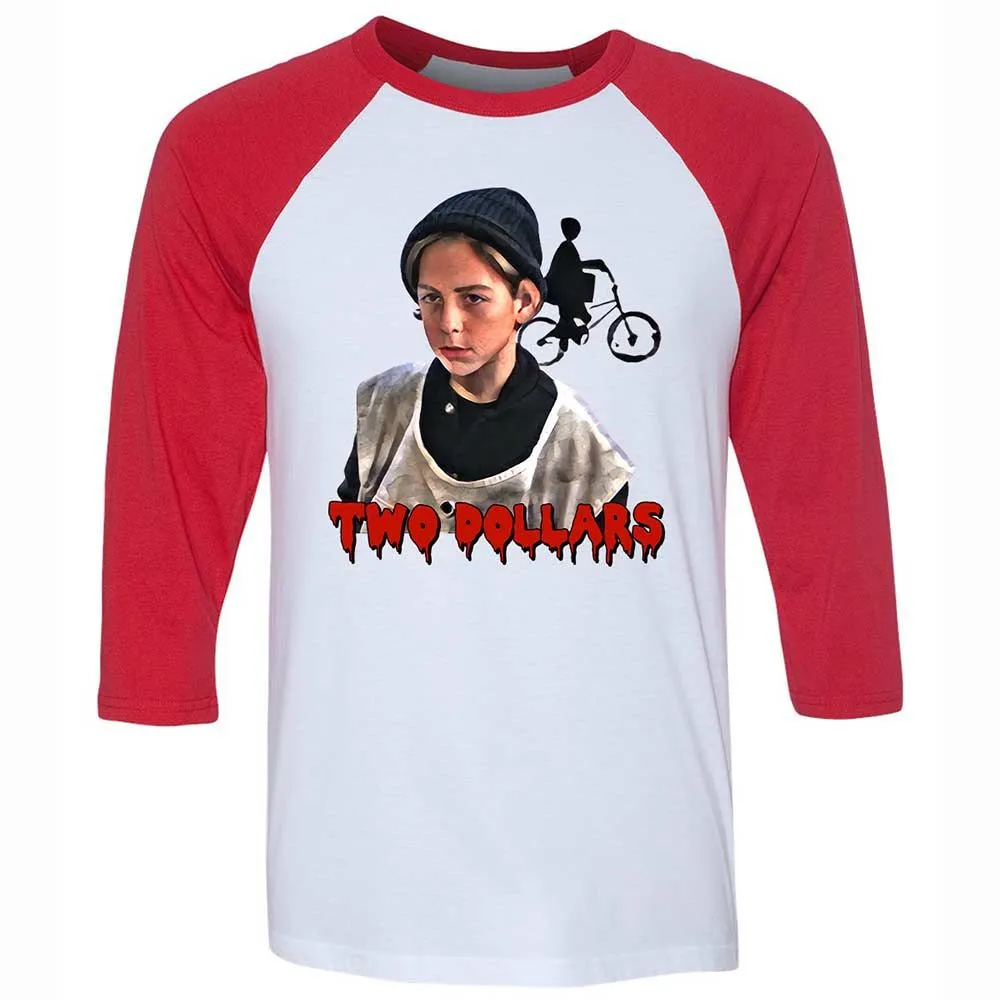 Unisex 3/4 Baseball Tee - 444N1V5R - White/Red - 9