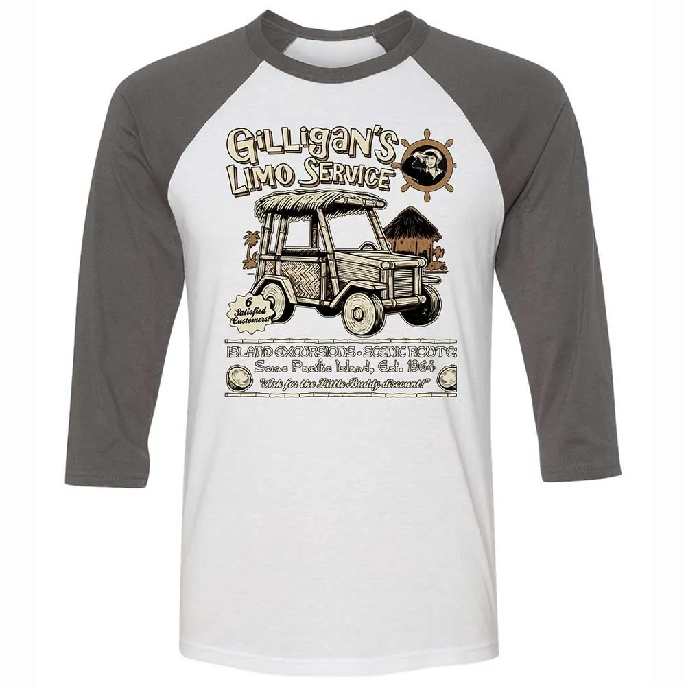 Unisex 3/4 Baseball Tee - ZGZEVG7Q - White/Asphalt - 2