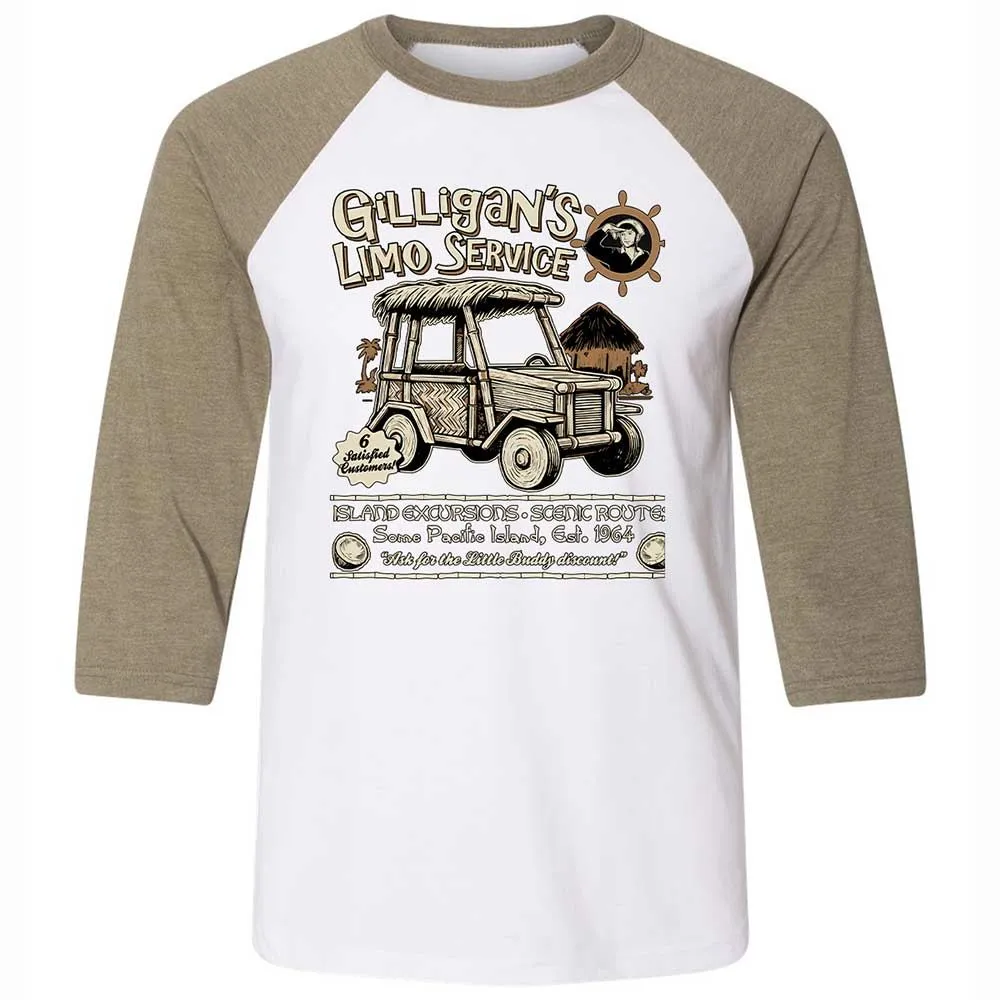 Unisex 3/4 Baseball Tee - ZGZEVG7Q - White/Heather Olive - 4