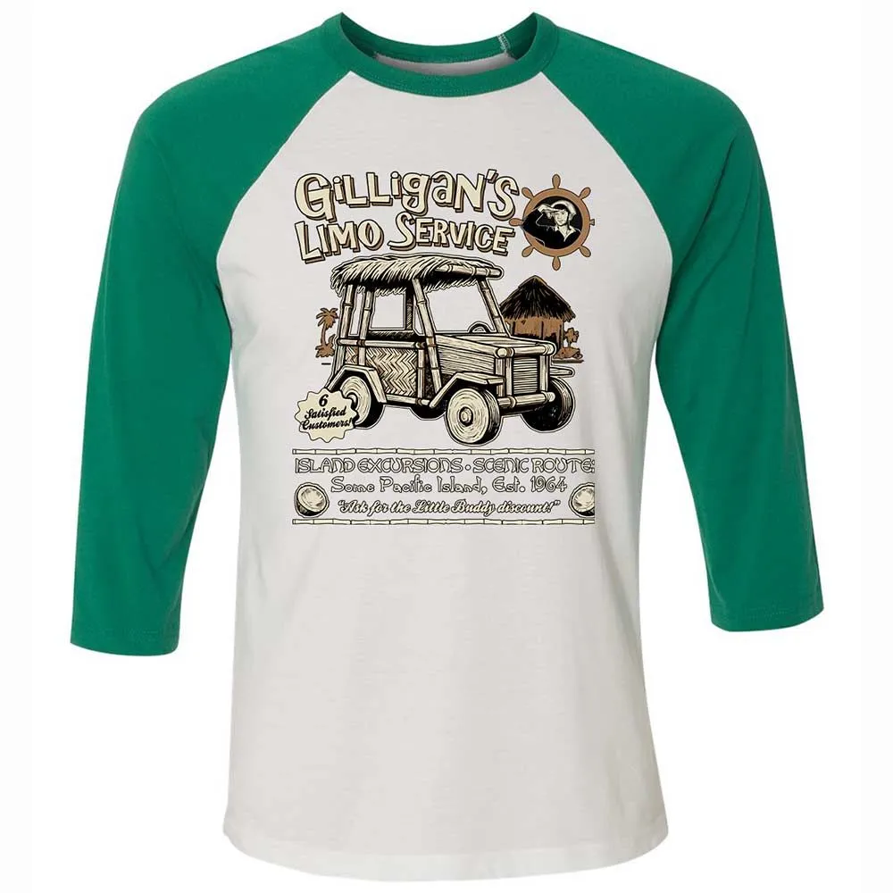 Unisex 3/4 Baseball Tee - ZGZEVG7Q - White/Kelly - 6