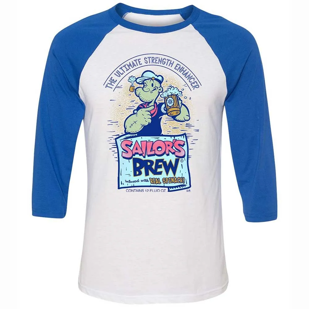 Unisex 3/4 Baseball Tee - 57LC3SJC - White/True Royal - 10