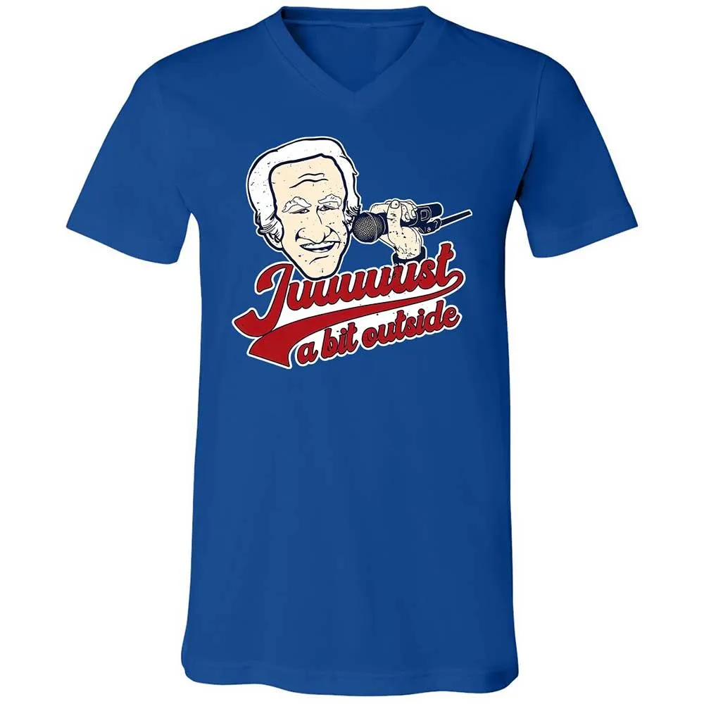 Unisex V-Neck T-Shirt - VJHZKPCZ - True Royal - 4