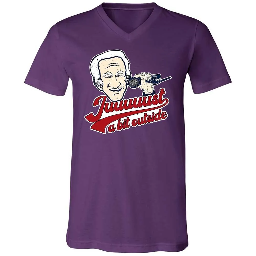Unisex V-Neck T-Shirt - VJHZKPCZ - Team Purple - 10