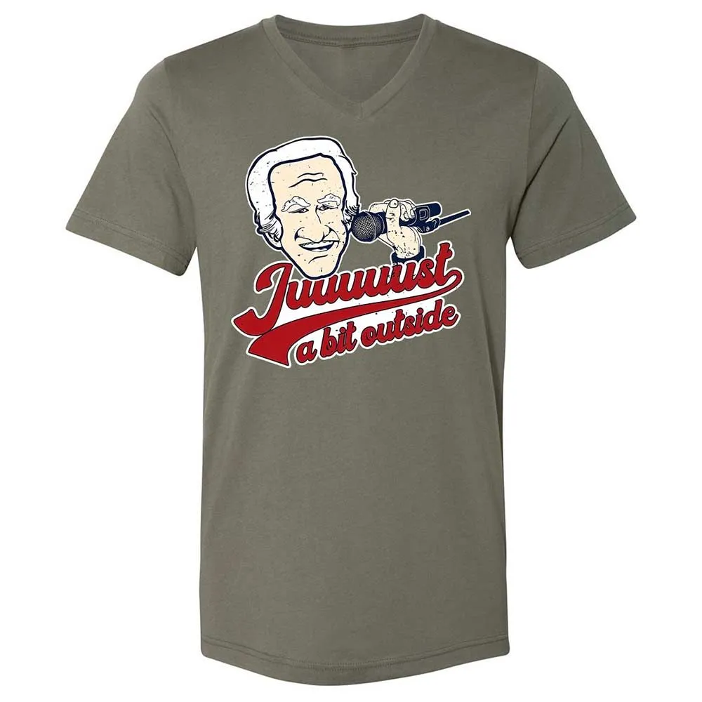 Unisex V-Neck T-Shirt - VJHZKPCZ - Military Green - 11