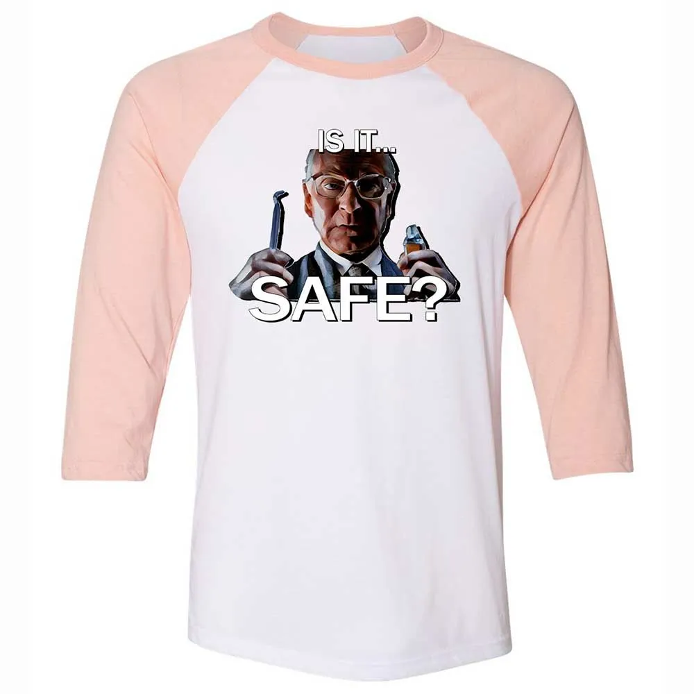 Unisex 3/4 Baseball Tee - 9VJ7WWRM - White/Heather Peach - 5