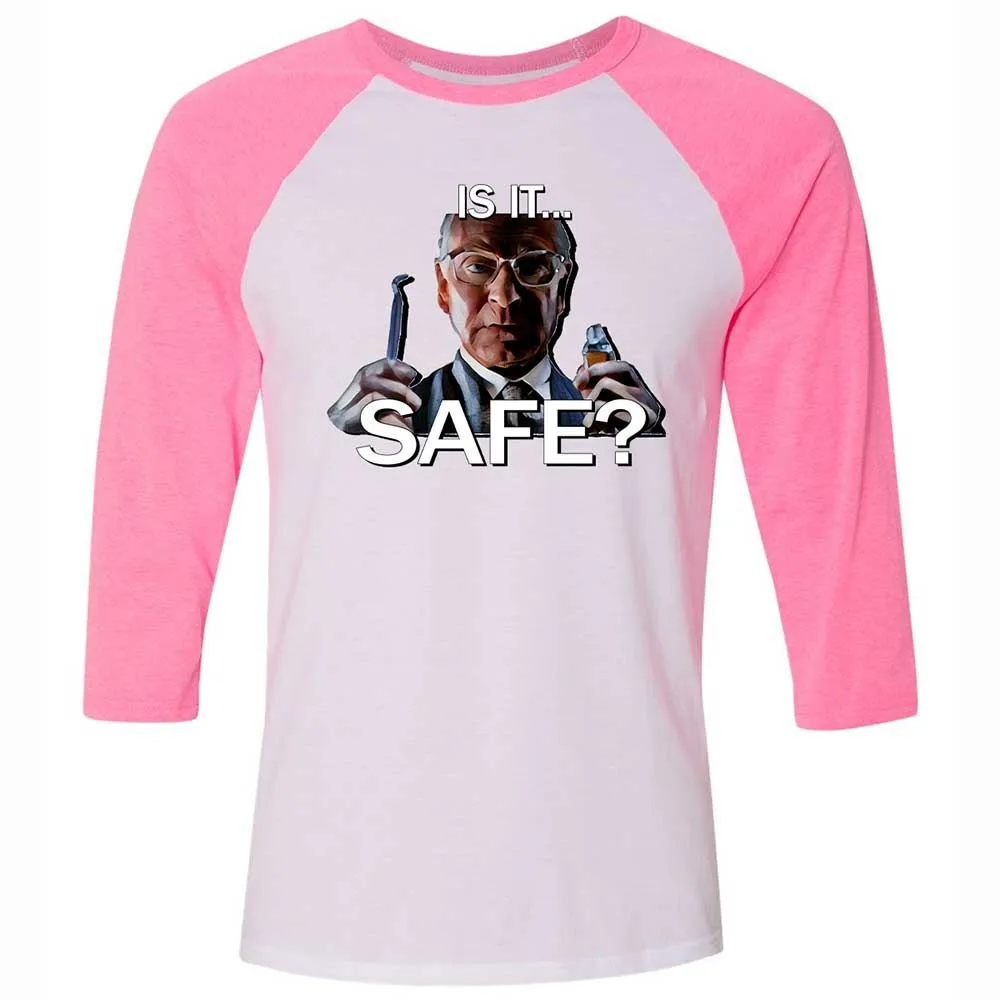 Unisex 3/4 Baseball Tee - 9VJ7WWRM - White/Neon Pink - 12