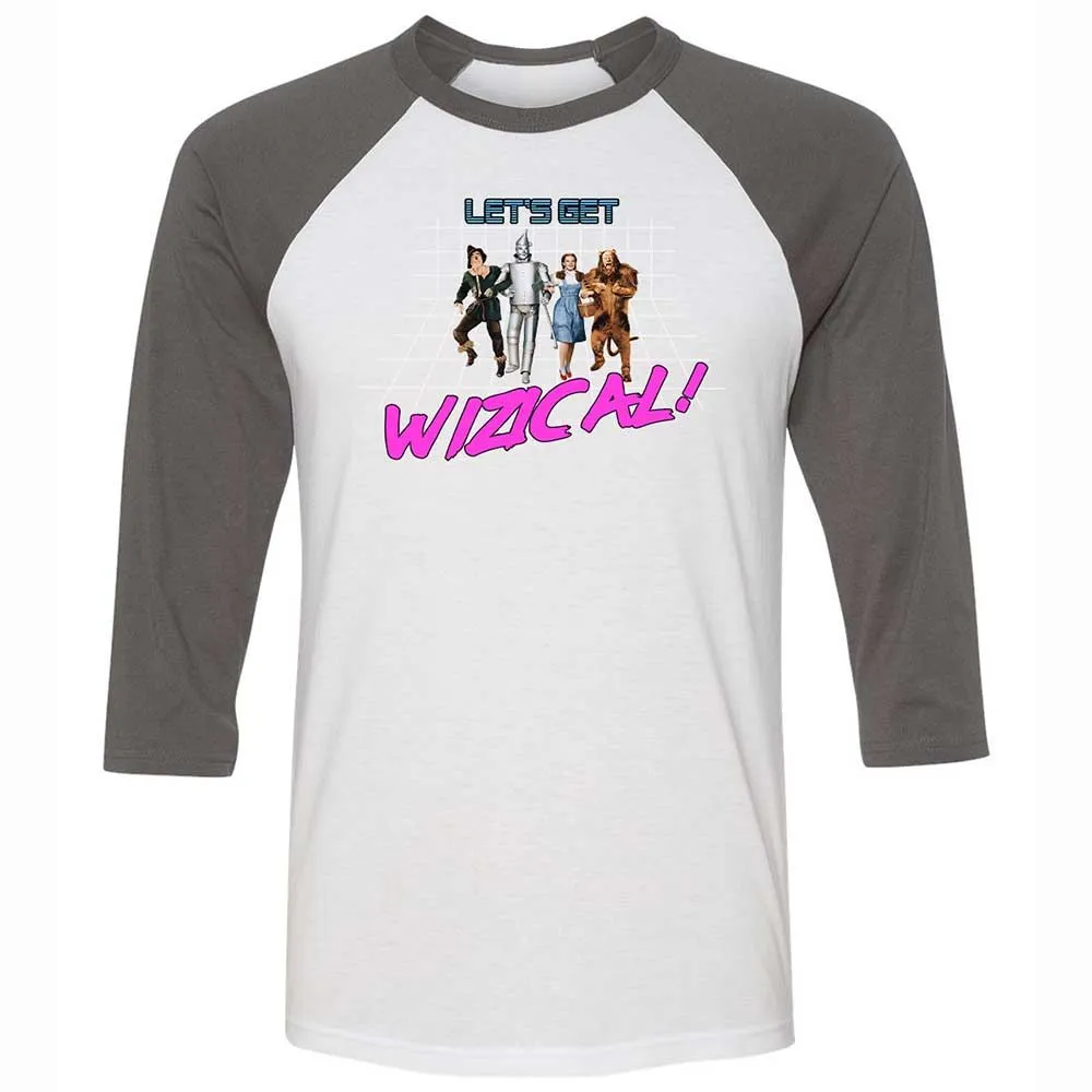 Unisex 3/4 Baseball Tee - F5HRYDB4 - White/Asphalt - 2