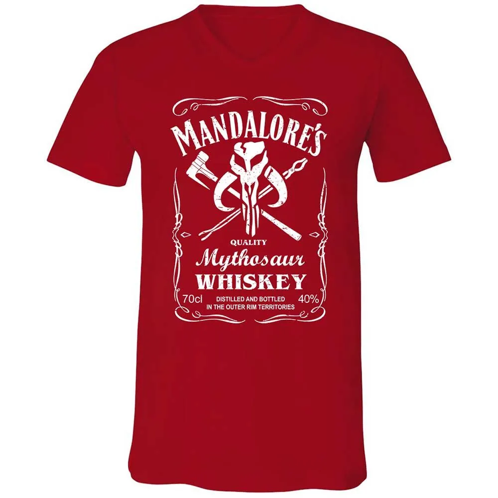 Unisex V-Neck T-Shirt - T36MNDDW - Red - 6