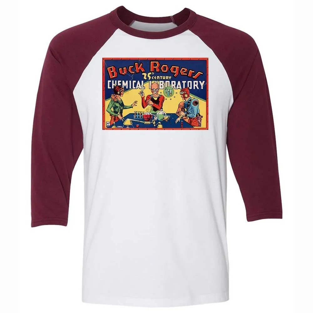 Unisex 3/4 Baseball Tee - UR3PVAF4 - White/Maroon - 7