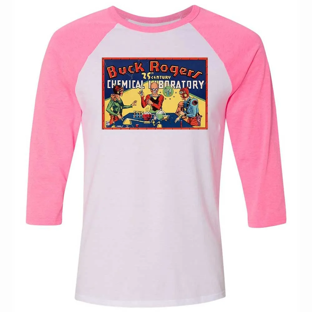 Unisex 3/4 Baseball Tee - UR3PVAF4 - White/Neon Pink - 12
