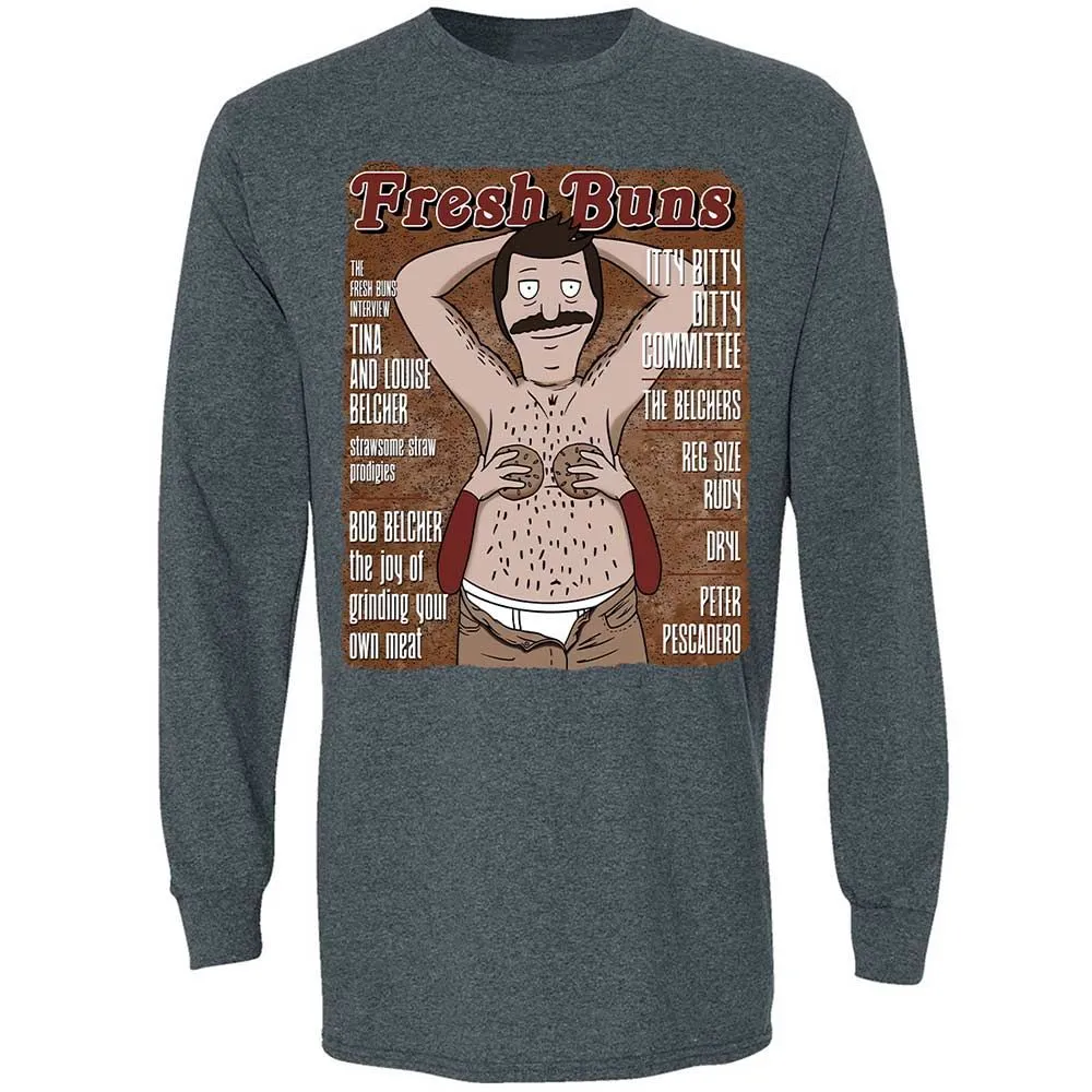 Long Sleeve T-Shirt - E3AEK37S - Dark Heather - 5