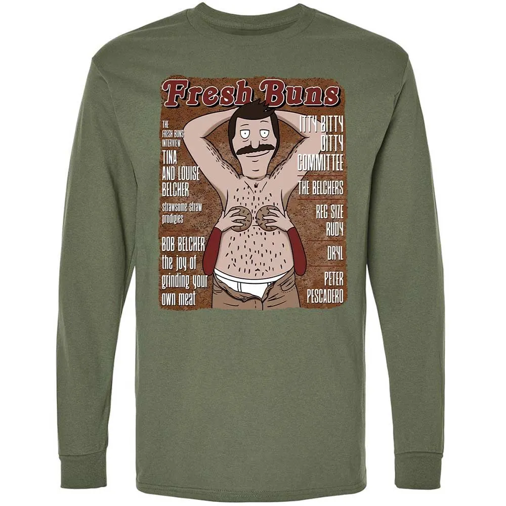 Long Sleeve T-Shirt - E3AEK37S - Military Green - 9