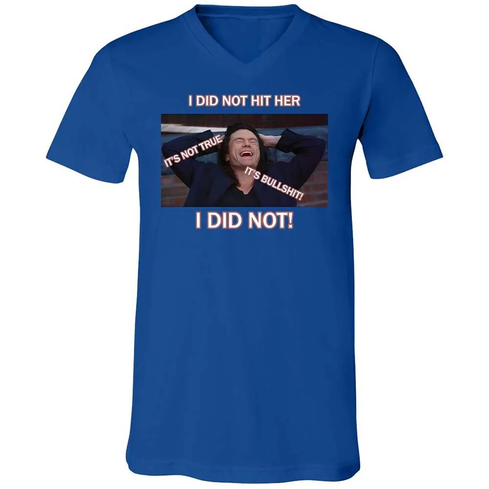 Unisex V-Neck T-Shirt - VD1DU6G8 - True Royal - 3