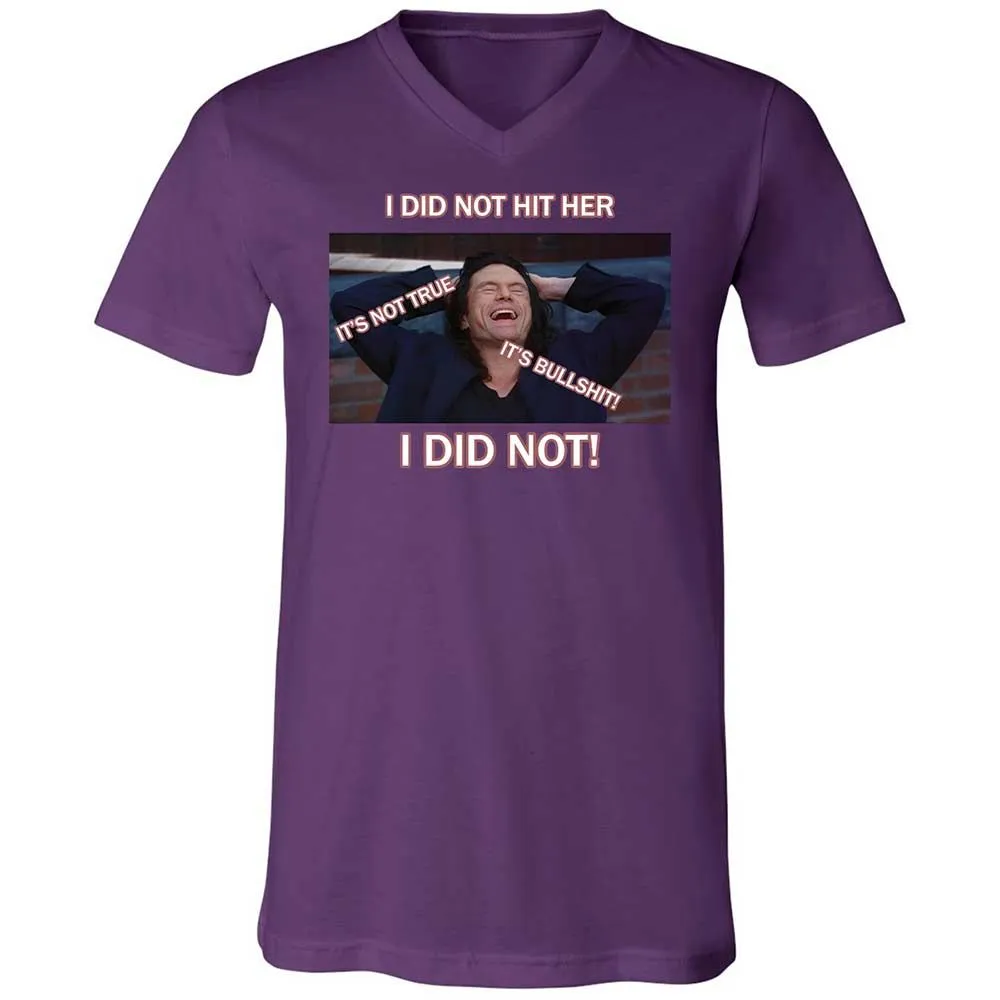 Unisex V-Neck T-Shirt - VD1DU6G8 - Team Purple - 10
