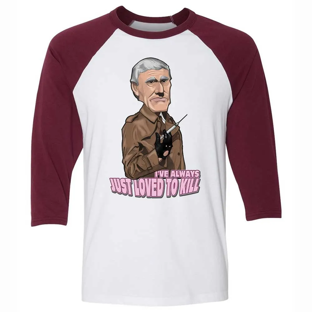 Unisex 3/4 Baseball Tee - F6BAF85E - White/Maroon - 7