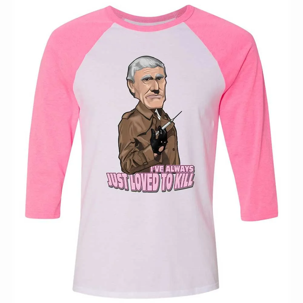 Unisex 3/4 Baseball Tee - F6BAF85E - White/Neon Pink - 12