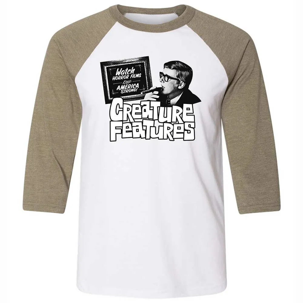 Bob Wilkins Creature Features - White/Heather Olive - 4