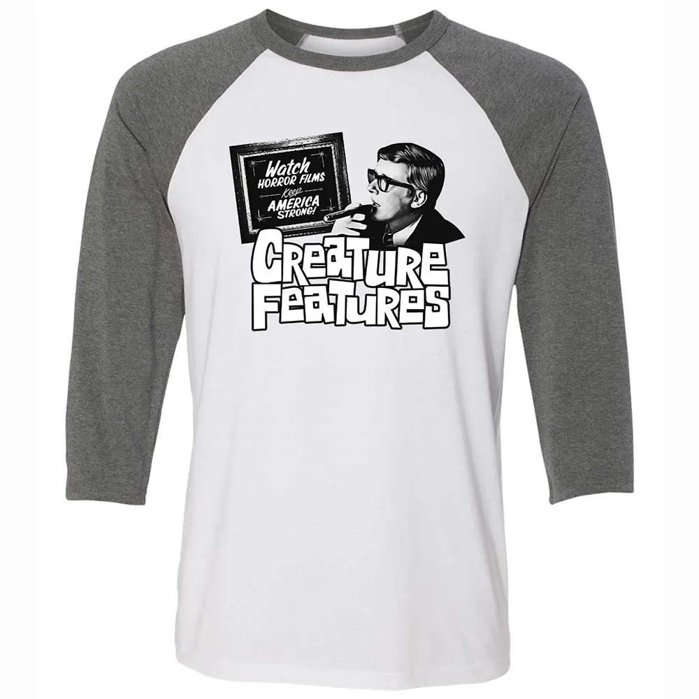 Bob Wilkins Creature Features - White/Deep Heather - 11