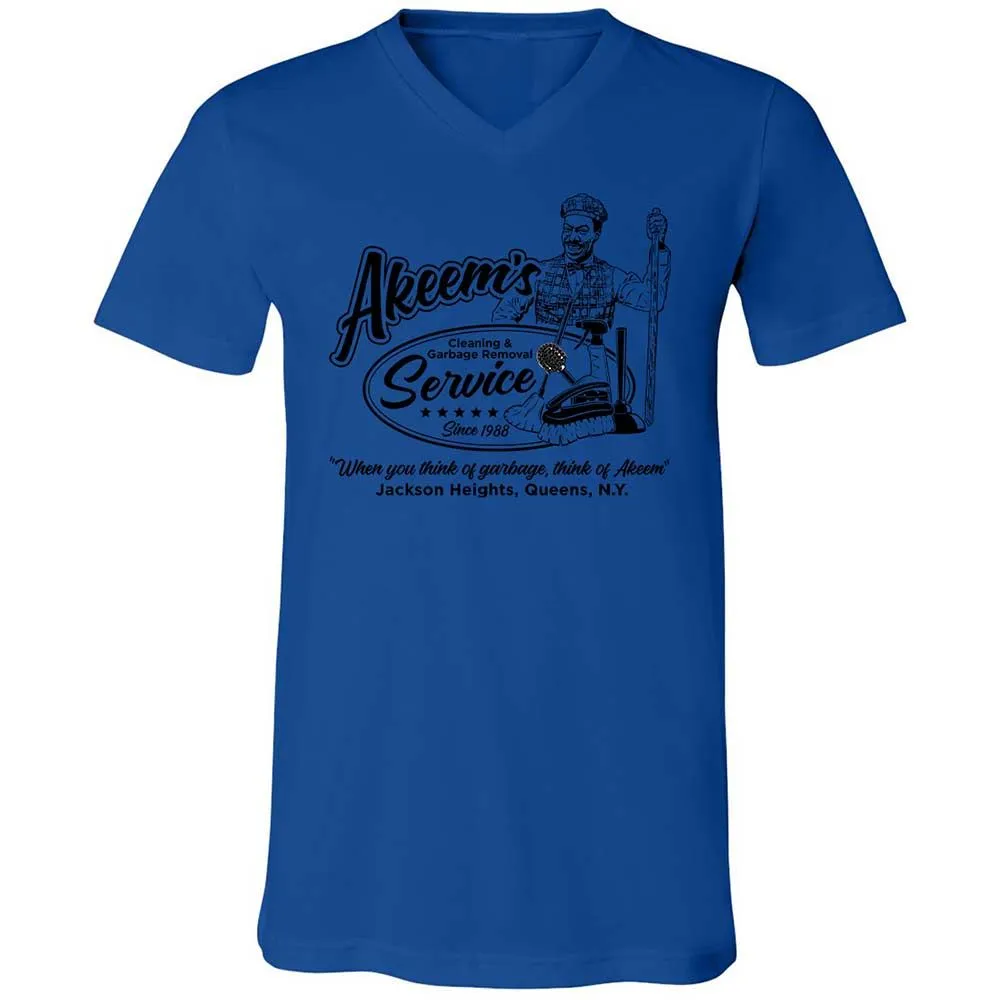 Unisex V-Neck T-Shirt - Q2JNT3ZA - True Royal - 3