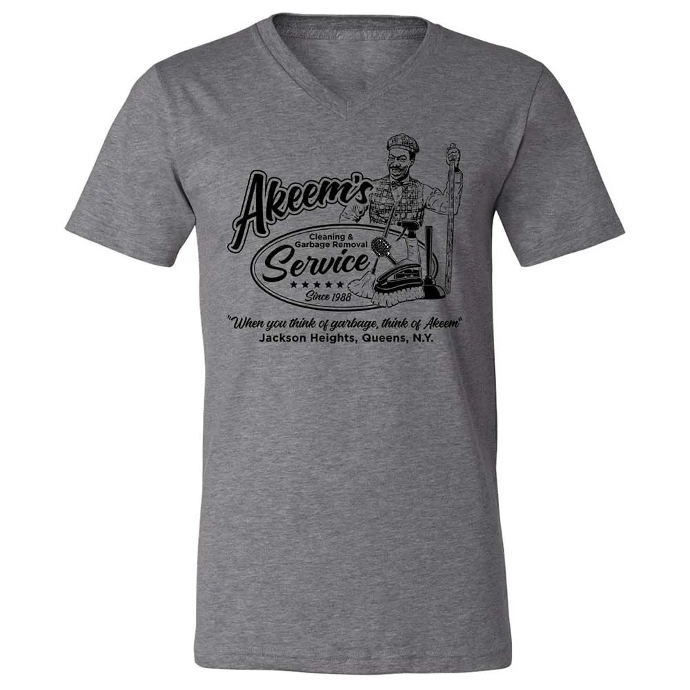 Unisex V-Neck T-Shirt - Q2JNT3ZA - Deep Heather - 9
